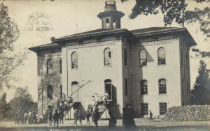 PC CPA US, MICHIGAN, SARANAC, HIGH SCHOOL, VINTAGE REAL PHOTO POSTCARD (b6687)