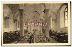 Old Postcard Monastery of St. Mary De La Pierre Qui Vire The refectory