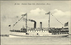 Provincetown Cape Cod MA Steamer Boat Cape Cod c1910 Unused Postcard