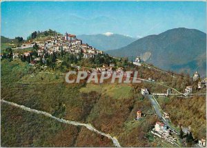 Postcard Modern Sacro Monte di Varese Veduta aerea con la salita delle Capelle