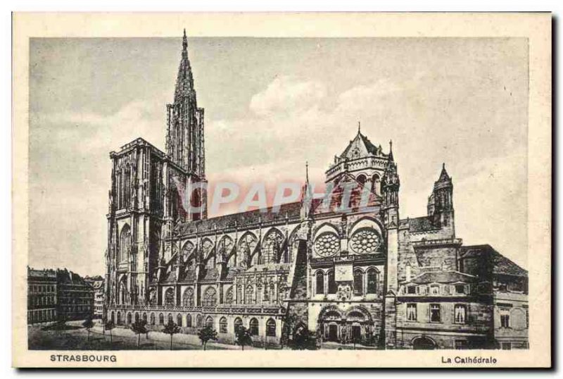 Postcard Old Strasbourg La Cathedrale