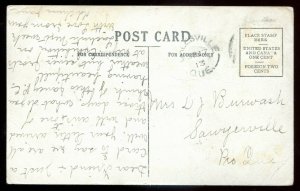 2139 - DALESVILLE Quebec Postcard 1913 Pennant. Canoeing