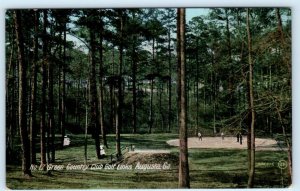 AUGUSTA, Georgia GA ~ 17th Green COUNTRY CLUB Golf Course c1910s Postcard