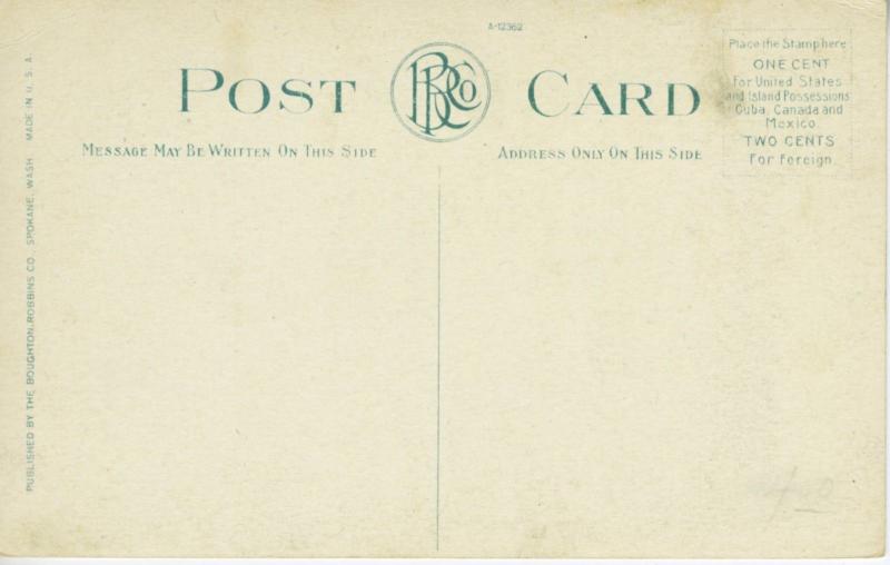 A Washington Log Raft ~ Logger Logs Water~ Postcard