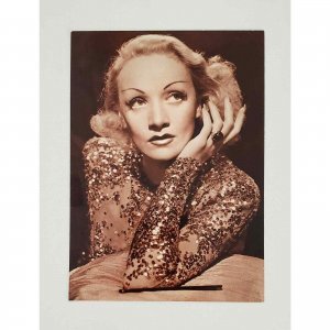 Marlene Dietrich Singer Movie Actress War Humanitarian Postcard