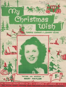 My Christmas Wish Mary Naylor 1950s Sheet Music