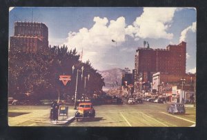 OGDEN UTAH DOWNTOWN STREET SCENE OLD CARS VINTAGE POSTCARD