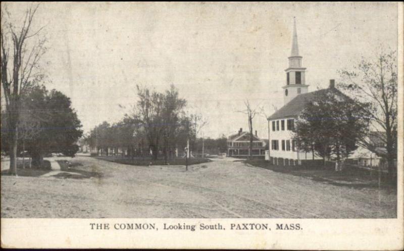 Paxton MA The Common c1910 Postcard