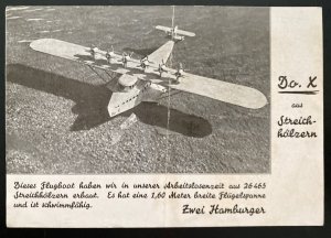 Mint Real Picture Postcard Dornier DOX Giant Seaplane Flugboot Plane