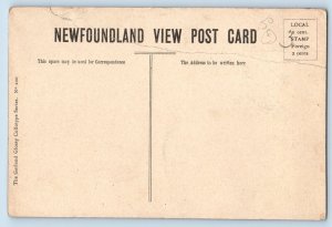 1910 Canada Vintage Postcard Cathedral St. John Baptist Front View Newfoundland