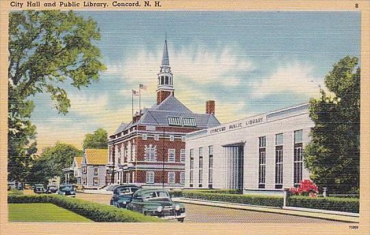 City Hall And Public Library Concord New Hampshire