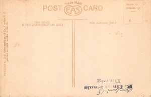 A185 England Margate Rough Sea Wave Cliff vintage postcard