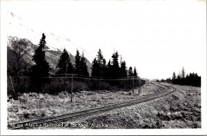 RPPC Alaska Railroad Portage AK Real Photo Postcard