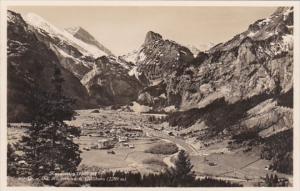 Switzerland Kandersteg mit Grosse und Kleine Rinderhorn und Gellihorn Photo