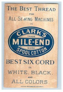 1887 Clark's Mile-End Spool Cotton French President Carnot P216