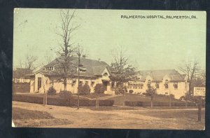 PALMERTON PENNSYLVANIA PA. PALMERTON HOSPITAL 1912 VINTAGE POSTCARD