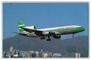 c1960's Lockheed L-1101-385-1 Tristar 1 VR-HOC Cathay Pacific Airplane Postcard