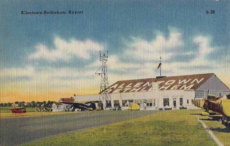 Postcard Allentown Bethlehem Airport