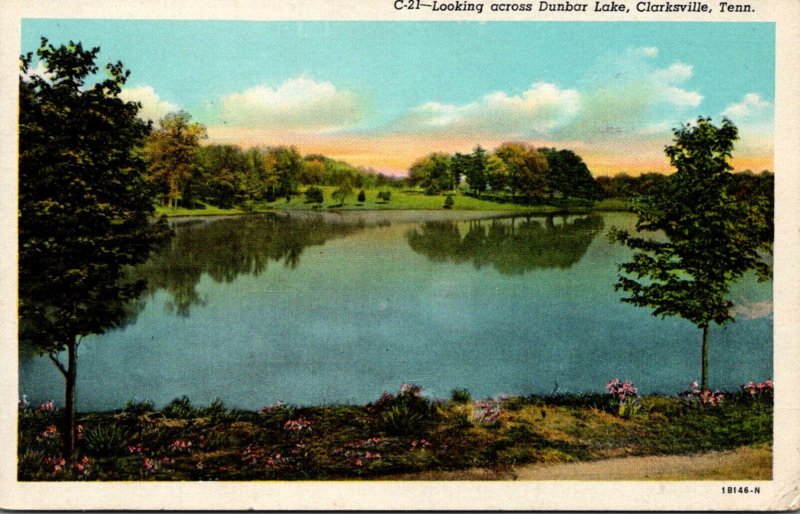 Tennessee Clarksville Looking Across Dunbar Lake 1945 Curteich