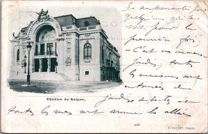 Vietnam Cochinchina Saigon Ho Chi Minh City Opera House Vintage Postcard C063