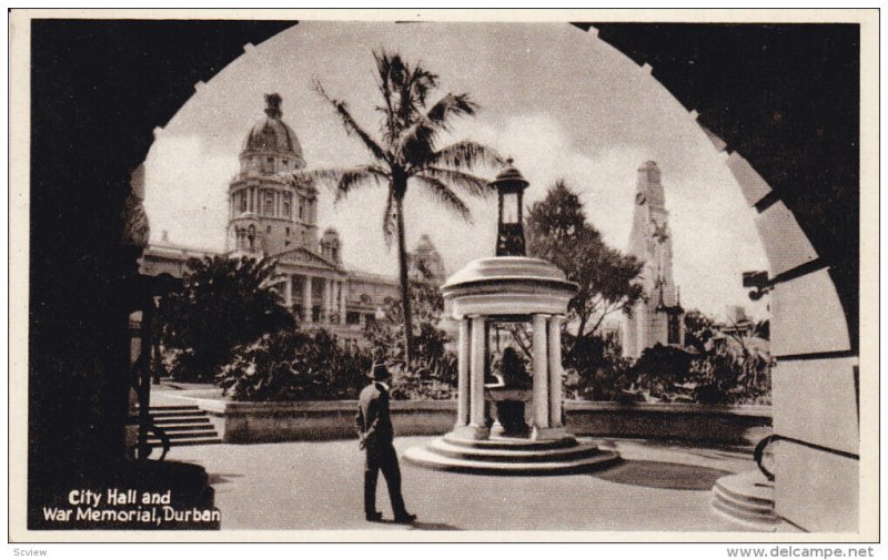 City Hall & War Memorial , DURBAN , South Africa , 20-30s