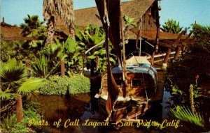 California San Pedro Ports Of Call Restaurant Sampan In Lagoon 1973