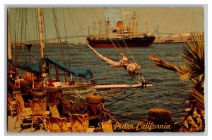 Ports Of Call Village San Pedro California Ships Vintage Standard View Postcard