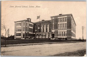 State Normal School, Salem MA c1910 Vintage Postcard V28