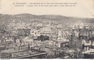 SALONICA, Greece, 1917; General view of the town (east side) a week after Aug...