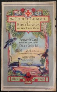 Mint Australia New South Wales Souvenir Postcard Gould League Of Birds Lovers
