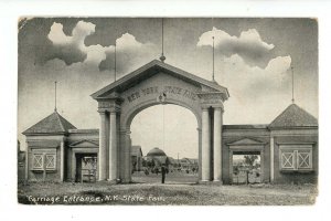 NY - Syracuse. NY State Fair, Carriage Entrance ca 1910  (corner wear)