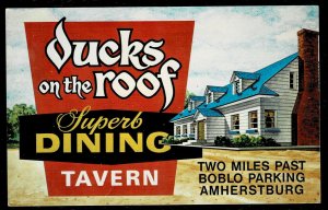 Ducks on the Roof Tavern - Amherstburg - Ontario Canada