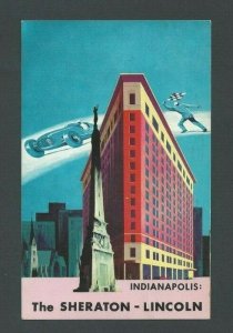 1964 Post Card Indianapolis IN Sheraton Lincoln Hotel