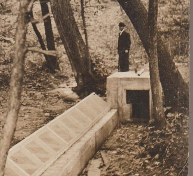 Glenwood MINNESOTA RPPC 1911 WATER WORKS Concrete SETTLING TANK Catch Basin MN