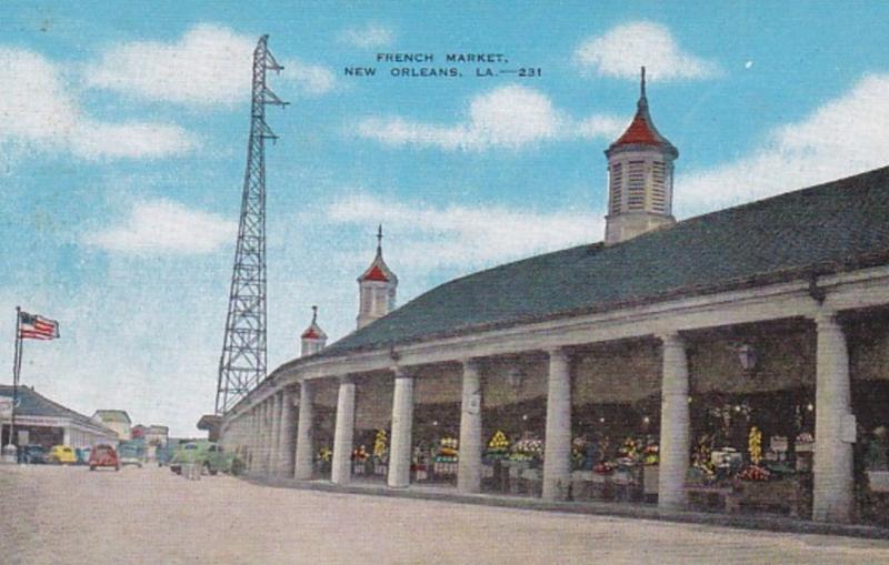 Louisiana New Orleans The French Market Curteich