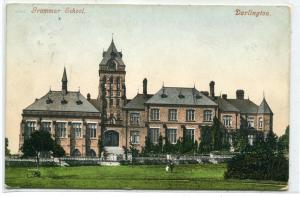 Grammar School Darlington Durham UK 1910 postcard