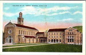 Postcard SCHOOL SCENE Winona Minnesota MN AN9517