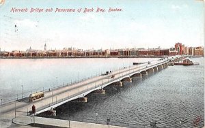 Harvard Bridge & Panorama of Back Bay Boston, Massachusetts  