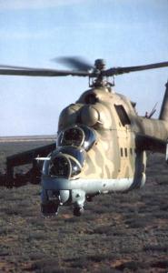 Russian Made MI-24 Hind Attack Helicopter - Army Training