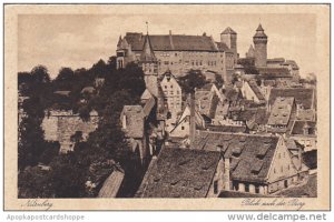 Blick nach der Burg Nuernberg Germany