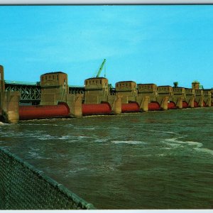 c1960s Davenport, IA Rock Island, ILL Roller Dam Government Lock No. 15 PC A236