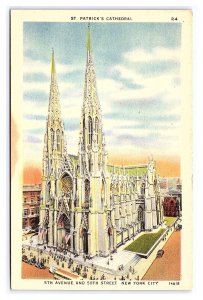 St. Patrick's Cathedral New York City New York Postcard