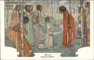 Medieval Violet Festival Otto the Merry Veilchenfest Costumes etc Postcard