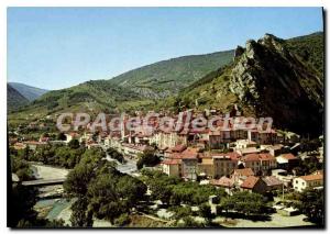 Postcard Old Serres Htes Alpes General view right of the rock Pignolette