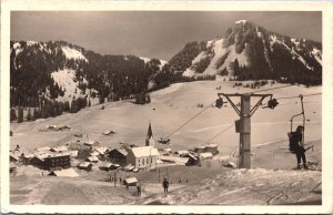 Austria Berwang I Tirol Skilift Hochbichl Vintage RPPC 09.18