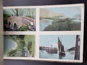 Vintage Renshaw Postcard Album of 40 Views of Manxland, Isle of Man, Complete 