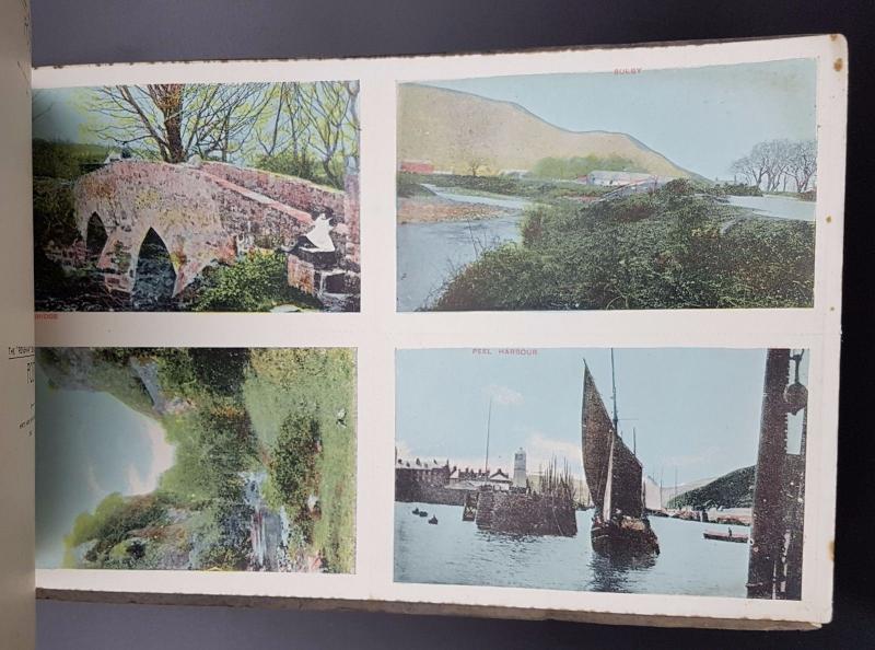 Vintage Renshaw Postcard Album of 40 Views of Manxland, Isle of Man, Complete 