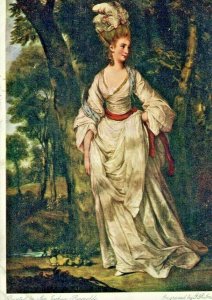 Postcard Antique Reprint of Portrait of Mrs. Carnac by Artist Joshua Reynolds.S1