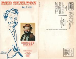 RENO NV THEATER RESTAURANT COMEDIAN RED SKELTON 1976 VINTAGE POSTCARD