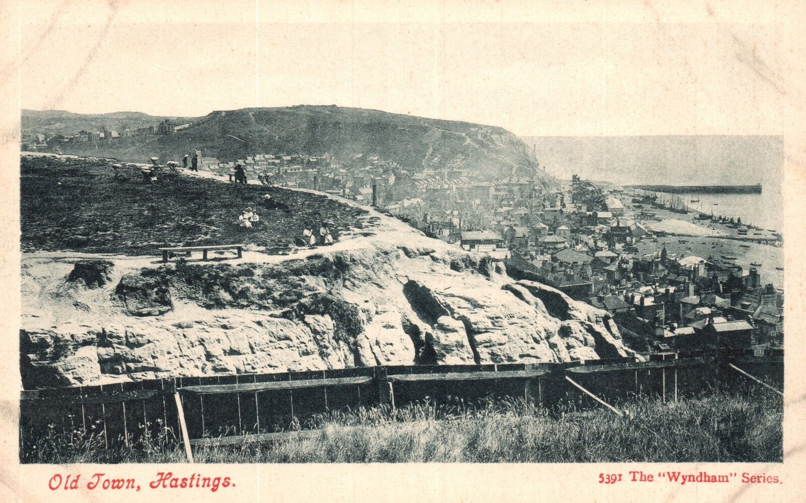 Vintage Postcard 1910s Old Town Hastings Sussex England UK The Wyndham ...